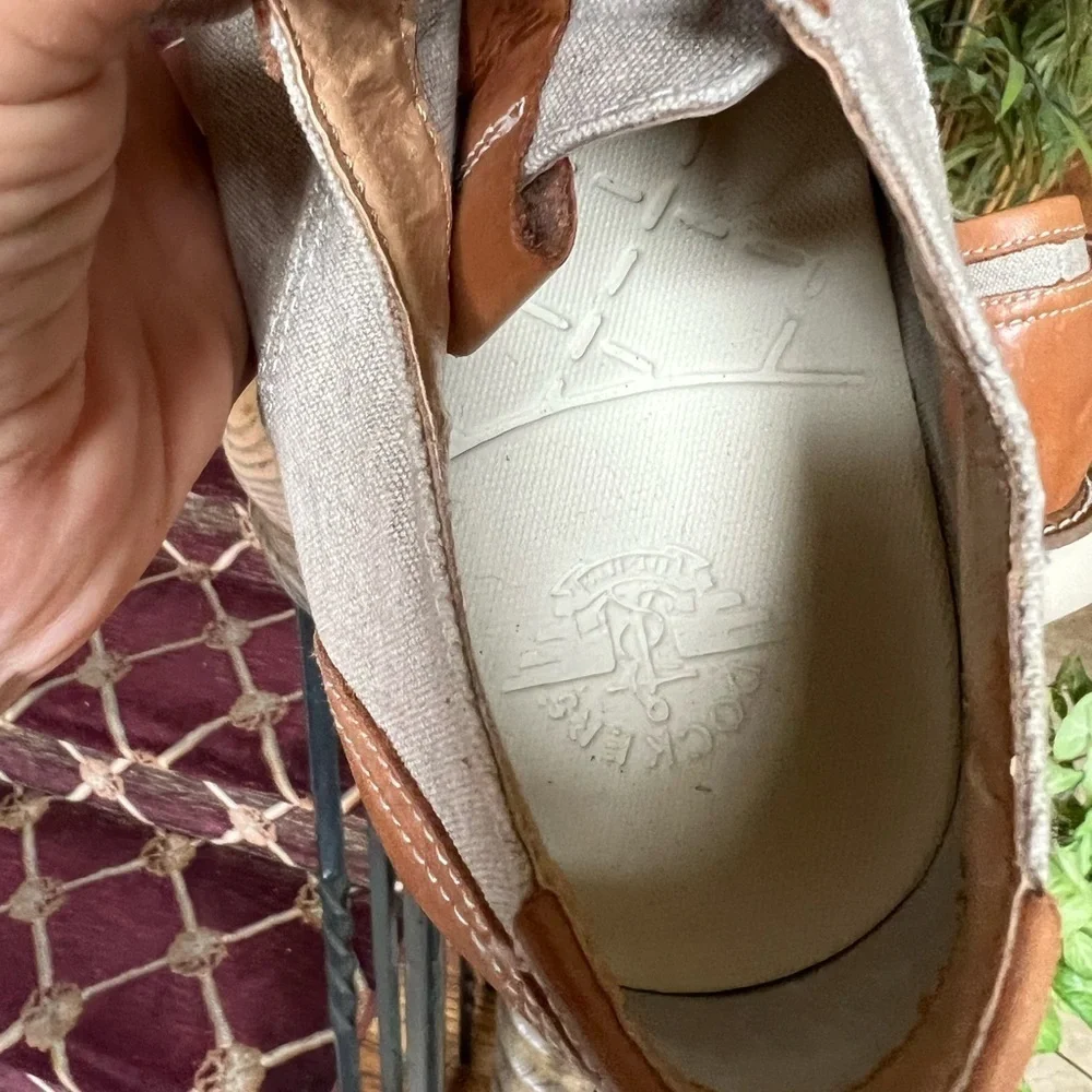 Dockers men’s fabric and leather lace up slip on size 11 1/2 excellent condition